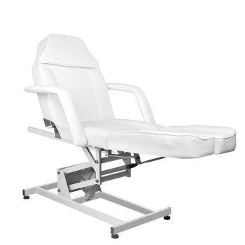 FOTEL KOSMETYCZNY ELEKTR. AZZURRO 673AS PEDI 1 SILN. BIAŁY Activ  Q@d